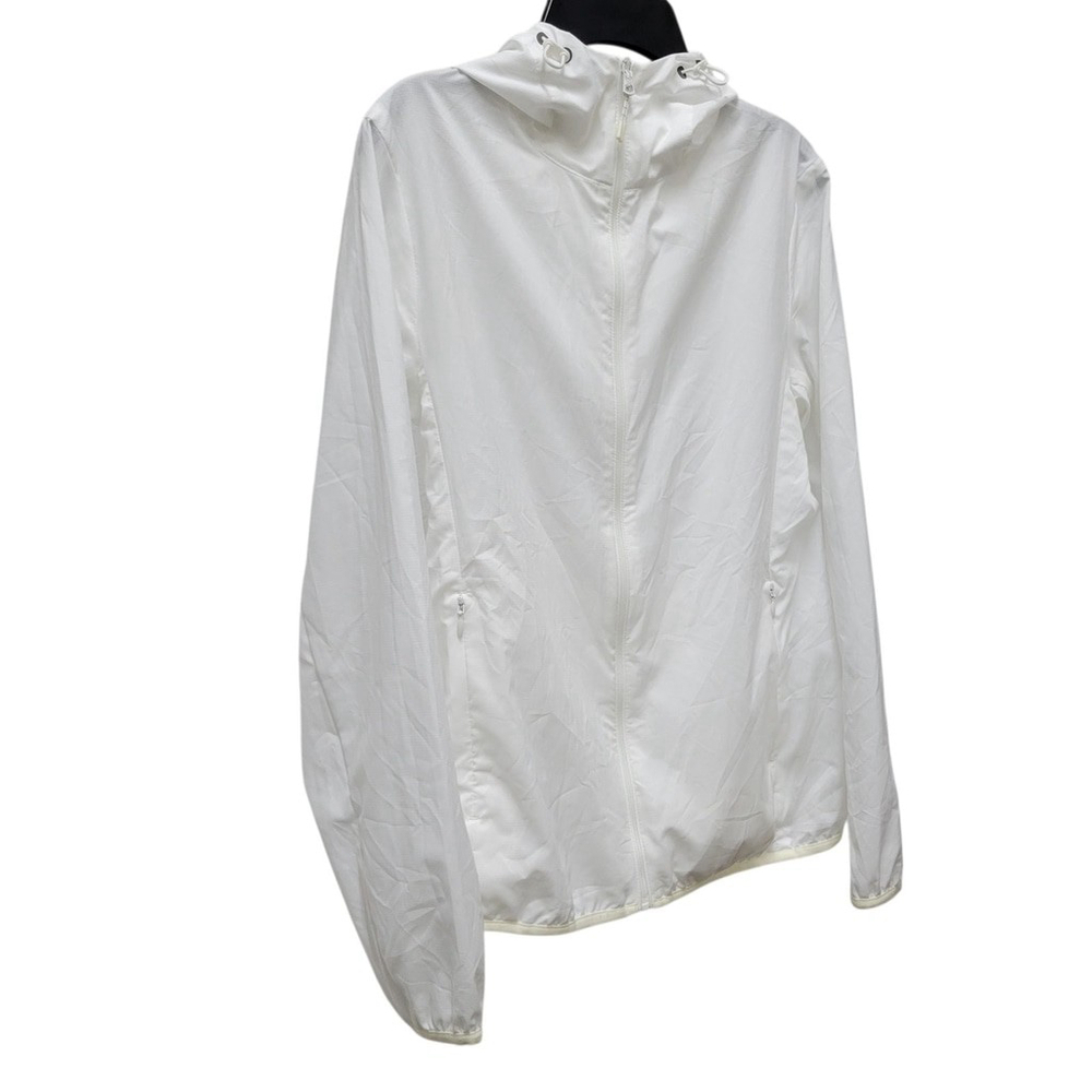 Uniqlo White Utility Jacket with Hood - Picture 4 of 9